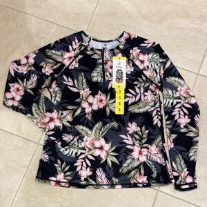 Hurley swim shirt / Rashguard UPF 50+ long sleeves NWT
